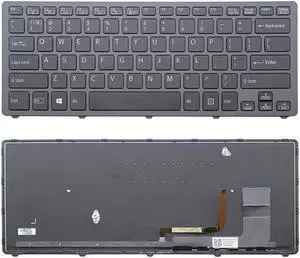 US Backlit Keyboard for Sony SVF14N SVF14NA1UL SVF14N190X SVF14N23CXB SVF14N23CX