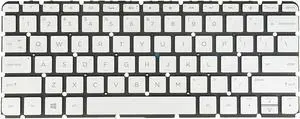 US Silver Backlit Keyboard for HP ENVY 13-AB 13-AB020NR 13-AB016NR 13-AB077CL