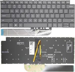 US Backlit Black Keyboard for Dell vostro 3420 3425 NO frame