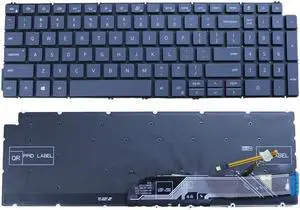 US Backlit Black Keyboard for Dell Vostro 5501 5502 5590 No frame