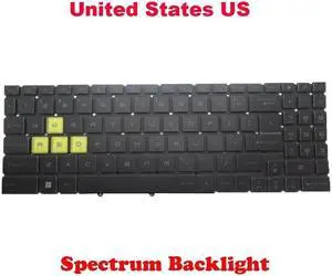 Spectrum Backlit US Keyboard For MSI Crosshair 15 17 B12U B12UEZ B12UGZ B12UGS