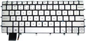 Backlit Laptop Keyboard For DELL XPS 13 9370 9380 9305 7390 English US White color