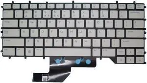 US Keyboard For Alienware M15 R2 R3 0377 377 NSK-QGBBC 1D PK132KH1B01 White color