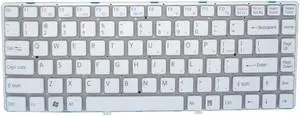 US Keyboard For SONY For VAIO VPCEA VPC-EA V081678F US 148792421 White color