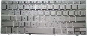 Keyboard For Hasee X4 English US DOK-V6309D Silver Backlit With Silver Frame