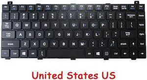 NO Backlit US Keyboard For Getac NK5101-01100C-00/D 531129000029 English Black