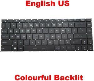 RGB Backlit US Keyboard For MSI RaiDEr GE66 Deluxe Edition-12U 12UH 12UHS 12UGS