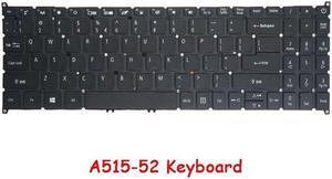 Laptop Keyboard For ACER Aspire 5 A515-52G With Backlit United States US Black