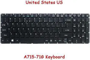 Laptop Keyboard For ACER Aspire A715-71G 57AY 78AS 70GA 79Z1 With Backlit US