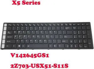 English Backlit Keyboard For Gigabyte V142645GS1 UI 2Z703-USX51-S11S