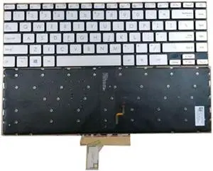 Laptop Keyboard For ASUS BX325JA BX325EA Sliver With Backlit United States US