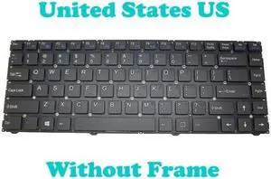W94 Keyboard For CLEVO W940SU MP-12R73US-4302 6-80-W9400-011-1 English No Frame
