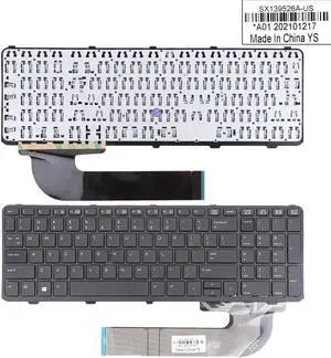 Keyboard for HP ProBook 450 G0 450 G1 455 G1 US Black Frame Black YMS HR04-D