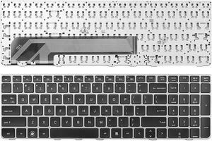 Keyboard for HP Probook 4535S 4530S 4730S Silver Frame Black Replacment keyboard US