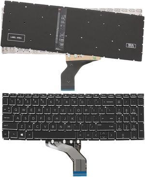US keyboard for HP Pavilion 15-DA 250 255 G7 Gen7 BLACK ( Backlit  Small Enter )