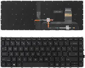 Keyboard for HP EliteBook 840 G7 BLACK (Backlit Withpoint )US 002L19F73LHJ01