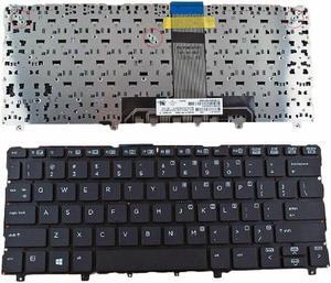 US Keyboard for HP Pro X2 612 G1 BLACK (Without FRAME Without Foil)9Z.N9WUV.201