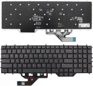 Keyboard for Dell Alienware M17 R2 BLACK Without FRAME Full Colorful Backlit US