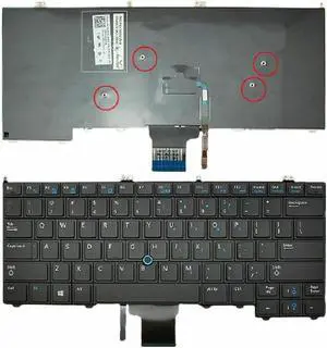 US Keyboard for DELL LatituDE E7440 E7420 E7240 BLACK With Point stick
