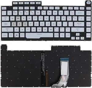 US Keyboard for ASUS g531gt g531gu g531gd Silver-Blue Full Colorful Backlit