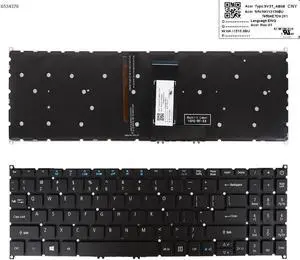 US Keyboard for ACER SWI SF315-51 /52/41 a315-42/42g/54/54k Backlit No FRAME