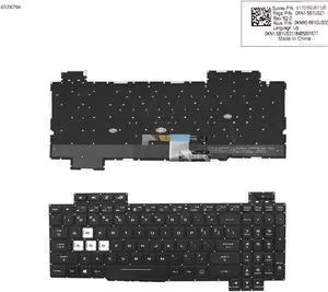 US Keyboard for Asus GL704 GL704GM GL704GV GL704S7CM BLACK Without FRAME Backlit