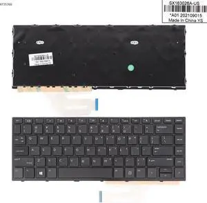 US Keyboard for HP Probook 430 G5 440 G5 445 G5 BLACK FRAME BLACK