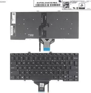 US Keyboard for DELL LatituDE 3400 5400 7400 7410 5401 BLACK Backlit