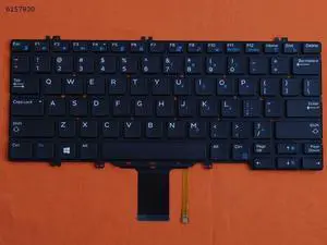 US Keyboard for DELL LatituDE 13 7380 E7380 BLACK (Backlit) 9Z.NDCBC.A01