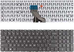 US Keyboard for  HP Pavilion 15 DA 250 255 G7 Gen7 BLACK Without backlit