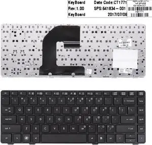US Keyboard for HP EliteBook 8460P Black Frame Black With Piont Stick 635769 001