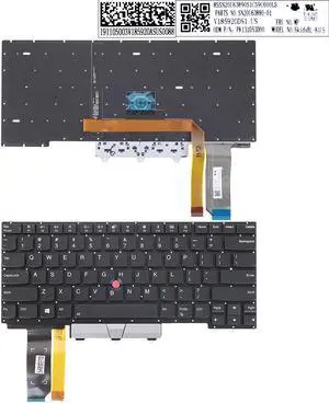 US Keyboard for Lenovo Thinkpad E14 Gen 1 2020 Type 20RA 20RB Backlit With Point
