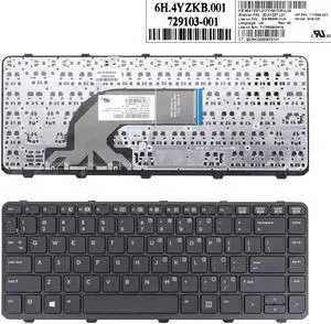 US Keyboard for HP Probook 440 G0 440 G1 445 G1 440 G2 445 G2 430 G2 Black Frame