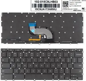 US Keyboard for ASUS Chromebook Flip C302C C302CA C302 Black Backlit
