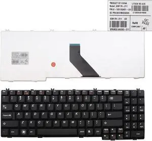 US Keyboard For Lenovo IDEapad G550 Black 638178 211 V 10512QAS1 US 6037800