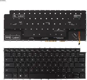 US Keyboard for DELL XPS 15 9500 XPS 15-9500 BLACK ( Backlit )