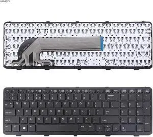 US Keyboard for HP 4540S 4545S 4740S BLACK(with FRAME without foil For )