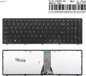 US Keyboard for Lenovo G500S S500 Flex 15 BLACK FRAME BLACK For