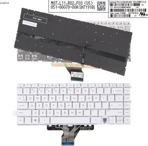 US Keyboard for HP Spectre x360 14EA 14EA0023DX 14EA0047NR 14EA1023DX White color