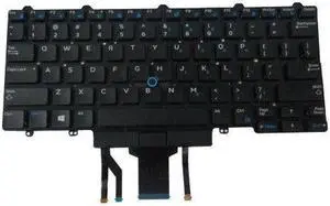 Backlit Keyboard with Pointer including  Buttons for Dell LatituDE E5450 E5470 Laptops
