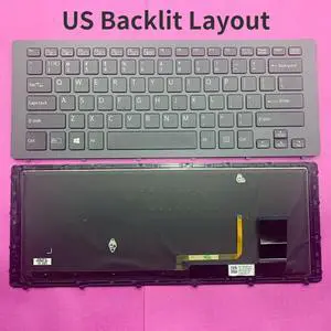 Backlit For Sony VAIO SVF15N100C SVF15N14CXS SVF15N17CXB SVF15N190X USincluding Russian