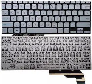 replacement keyboard for Asus A403F S403F X403F ADOL14F ADOL14FA  US  backlit Silver