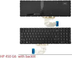 Backlit Keyboard for HP ProBook 450 G6 455 G6 450 G7 455 G7 Laptops
