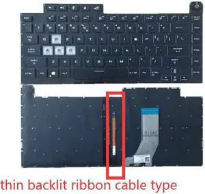 Laptop Keyboard For ASUS ROG Strix G GL531GT With Backlit United States US Black