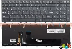 Laptop Keyboard For PowerSpec 1510 English US Black With Backlit
