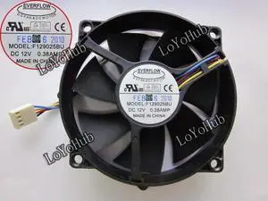 New velocimetry CPU cooling fan For Everflow F129025BU 12V 0.38A 4Wire 4-Pin New velocimetry CPU cooling fan For Everflow F129025BU 12V 0.38A 4Wire 4-Pin