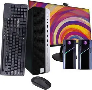 HP EliteDesk 800G4 Desktop Computer | Hexa Core Intel i5 (3.2) | 8GB DDR4 RAM | 500GB SSD Solid State | Windows 11 Professional | 22in LCD Monitor | Perfect Family Computer