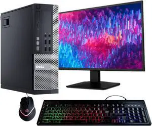 Dell Optiplex 9020 Desktop Computer | Quad Core Intel i5 (3.2) | 16GB DDR3 RAM | 500GB SSD Solid State | Windows 10 Professional | 22in LCD Monitor | Home or Office PC