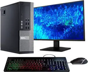 Dell Optiplex 7020 Desktop Computer | Quad Core Intel i5 (3.2) | 16GB DDR3 RAM | 500GB SSD Solid State | Windows 10 Professional | 22in LCD Monitor | Home or Office PC