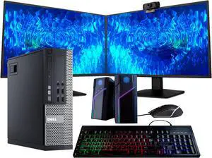 Dell Optiplex 7020 Desktop Computer | Quad Core Intel i5 (3.2) | 16GB DDR3 RAM | 500GB SSD Solid State | Windows 10 Professional | 22in LCD Monitor | Home or Office PC